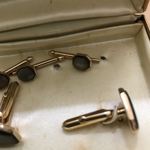 VTG Swank 5 piece MOP cuff link set - Picture 4 of 5